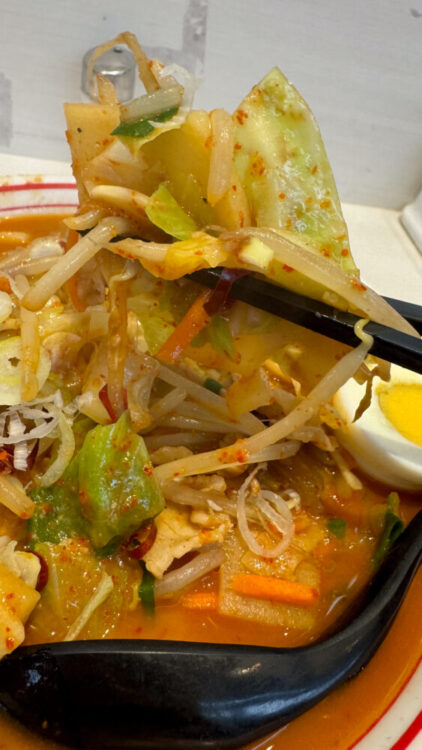 蒙古タンメン様 旨辛】蒙古タンメン中本 秋津店｜北極あんかけ+麺大盛+半ライス