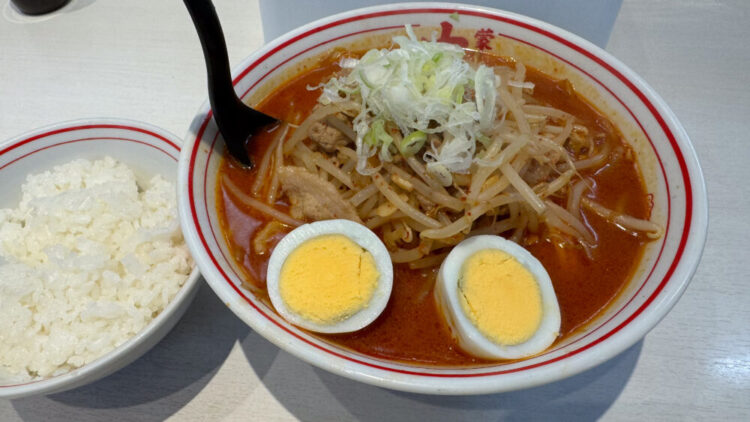 旨辛】蒙古タンメン中本 秋津店｜味噌卵麺+麺大盛+半ライス - パラレル