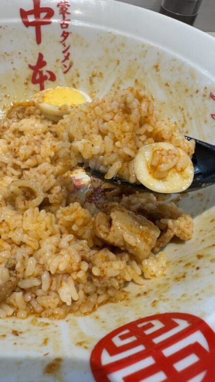 旨辛】蒙古タンメン中本 秋津店｜北極まぜそば（北極ラーメン+背脂+
